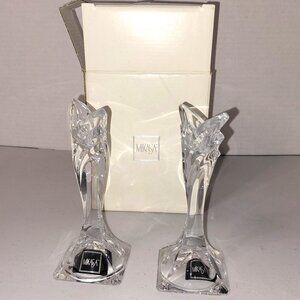 Mikasa Lead Crystal 5.5" Candle Stick Holders